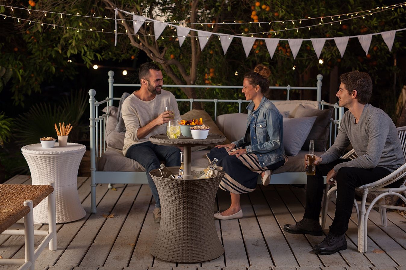 Стол Кул Бар Раттан (Cool bar rattan) графит