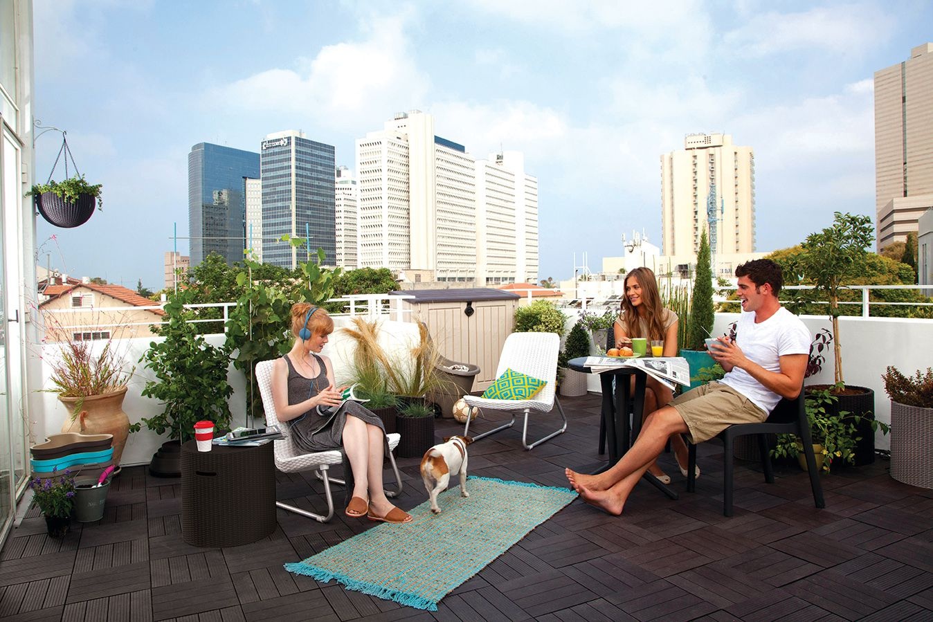 Столик-холодильник Кул-Стул (Cool stool) коричневый