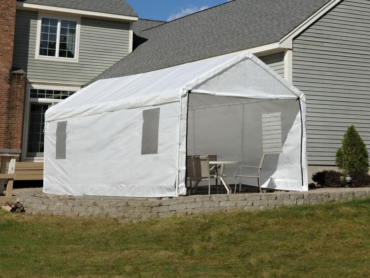 Комплект боковых шторок для навеса 3x6,1x2,9м